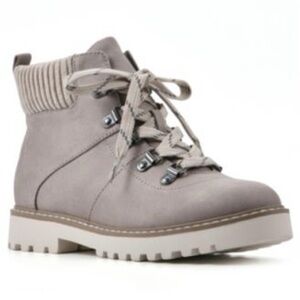 Cliffs by WHITE MOUNTAIN Connie Taupe Lace-Up Ankle Bootie